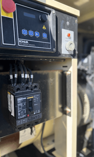 Generator mounted on trailer cart