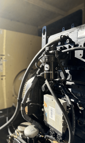 Generator mounted on trailer cart