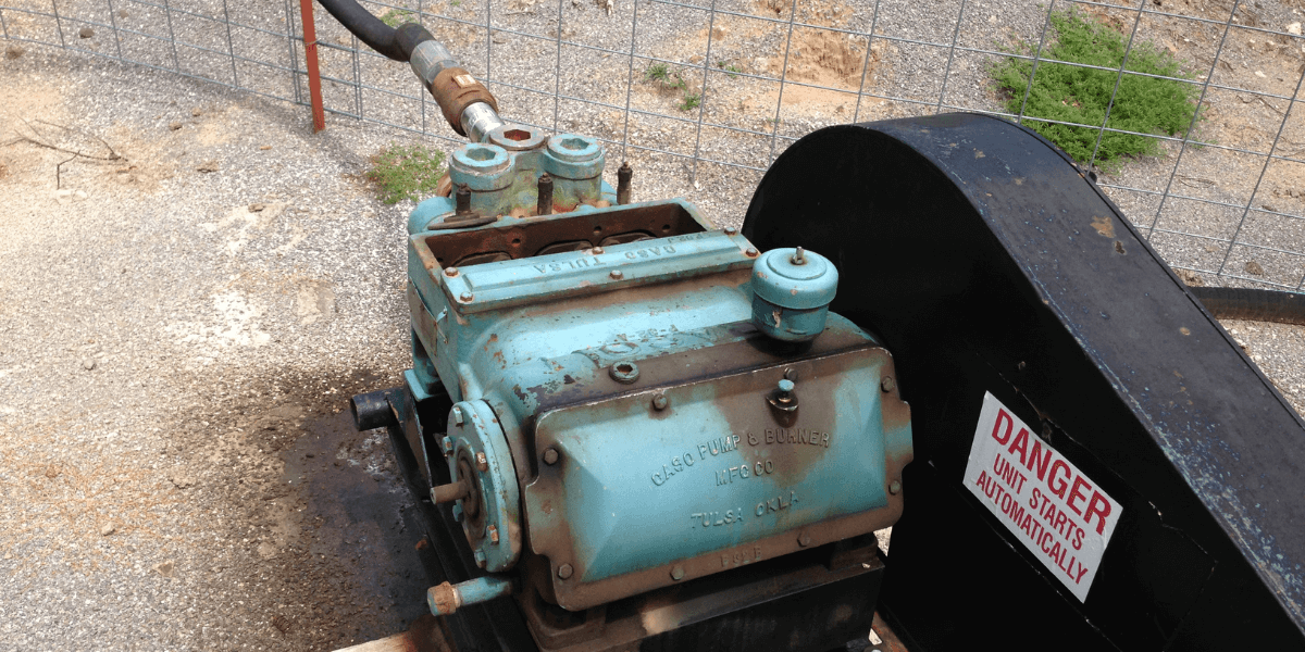 The reciprocating positive displacement salt water disposal well pump, shown in image, is designed to handle the efficient removal of saltwater in fluid management systems, particularly in industries like oil and gas.