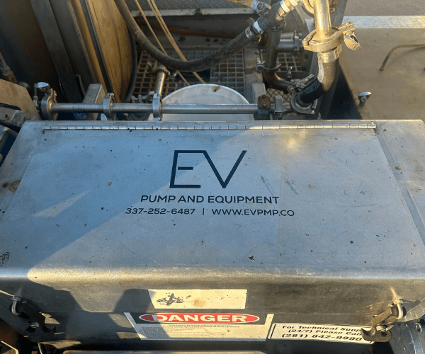 EV Pump & Equipment trailer-mounted bypass pump unit with Jetech engine, available for rental in Lafayette, LA and across the Gulf Coast