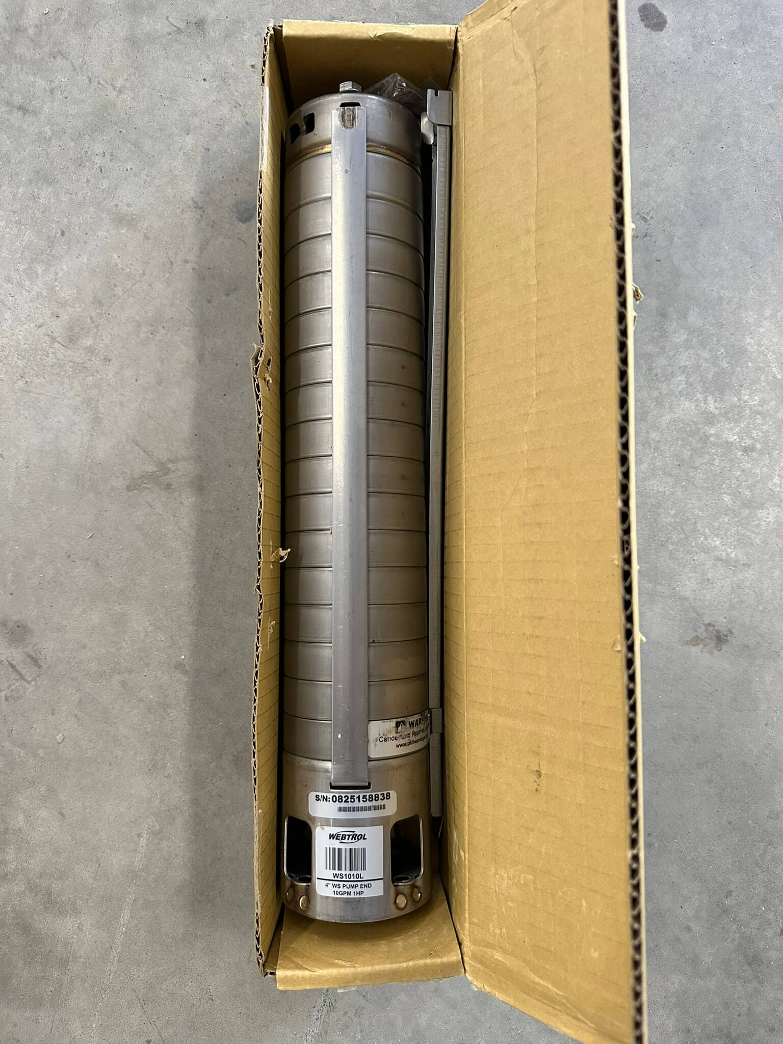 Webtrol WS1010L (10GPM 1 HP) Pump End